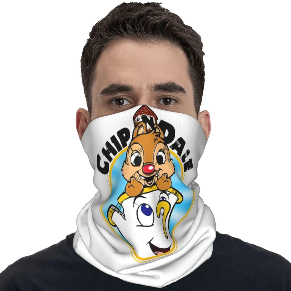 Chip N Dale Adventure Rescue Ranger Cartoon 96 Cycling Mask Soft Warm Face Masks Trendy Hiking Camping Windproof Neck Gaiter