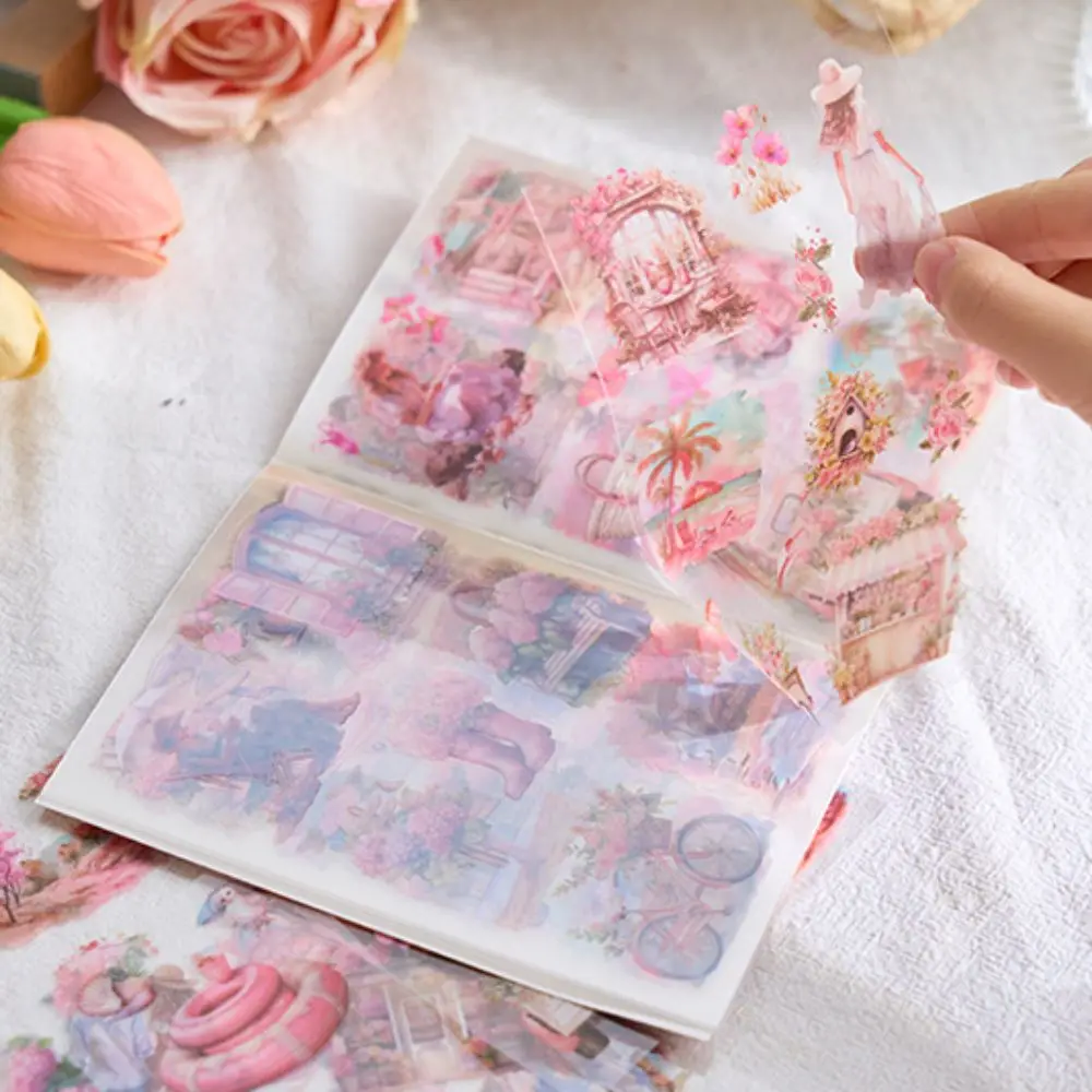 20 Teile/satz Vier Jahreszeiten Landschaft Scrapbooking Aufkleber PET Mehrzweck Garten Aufkleber Buch Gestanzte