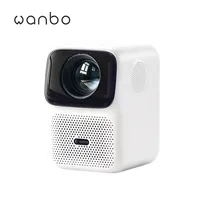 Wanbo T4 Projector 450 Ansilm HDR10+ 1920*1080P Mini Portable Projector Dual-Band Wifi 6 1GB+16GB Auto Focus Keystone Correction