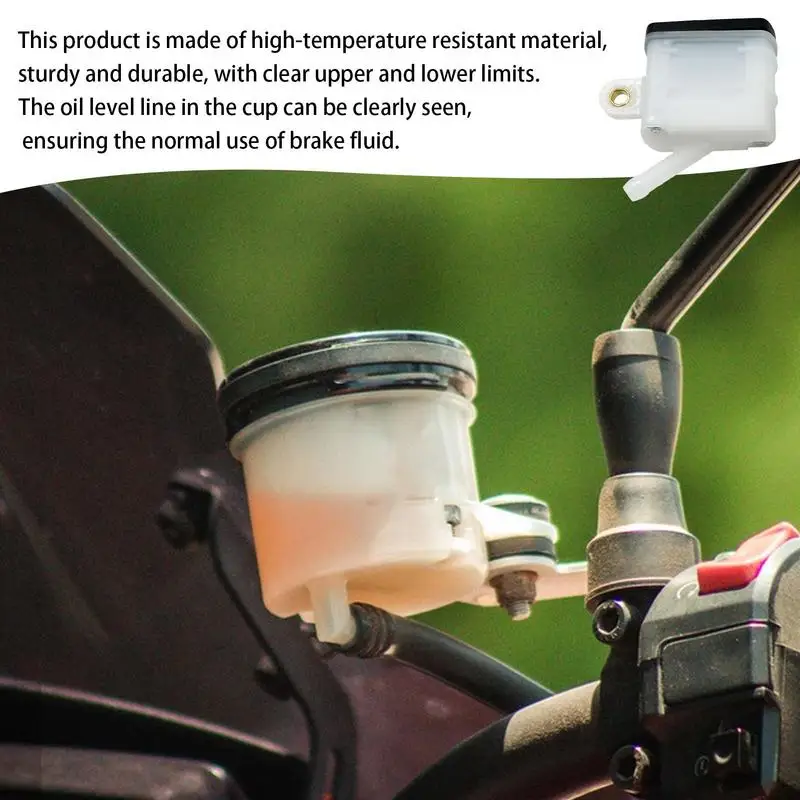 Motorcycle Brake Reservoir Universal Reservoir Cup For Brake Clutch Fluid Bottle Oil Lightweight And Heat Resistant Rear Brake
