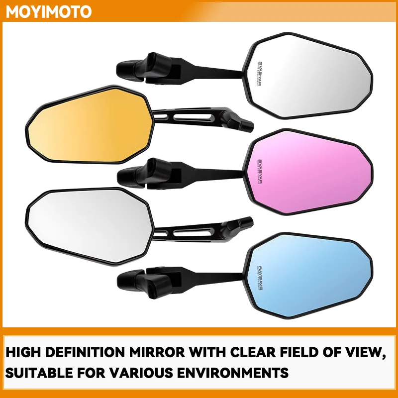 

"7/8" Universal For Motorcycle Rearview Mirror CNC Aluminum Alloy Pedal Rod End Handlebar Rearview Rear View Mirrors Accessories
