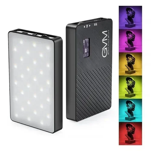 

GVM RGB full color Video camera Light LED photography Lighting phone selfie tiktok make up photography Lightings for Youtube