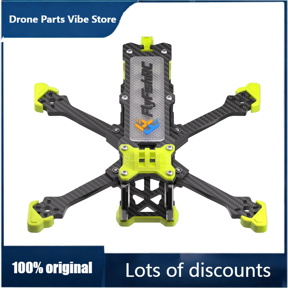 

Рама для FPV-дрона FyVolador VX3/VX3.5 Squished-X Freestyle, вес менее 250 г (68 г/71 г), с TPU, без Jello-эффекта O3/O4, ощущение 5-дюймовой рамы в размере 3,5 дюйма, рама K