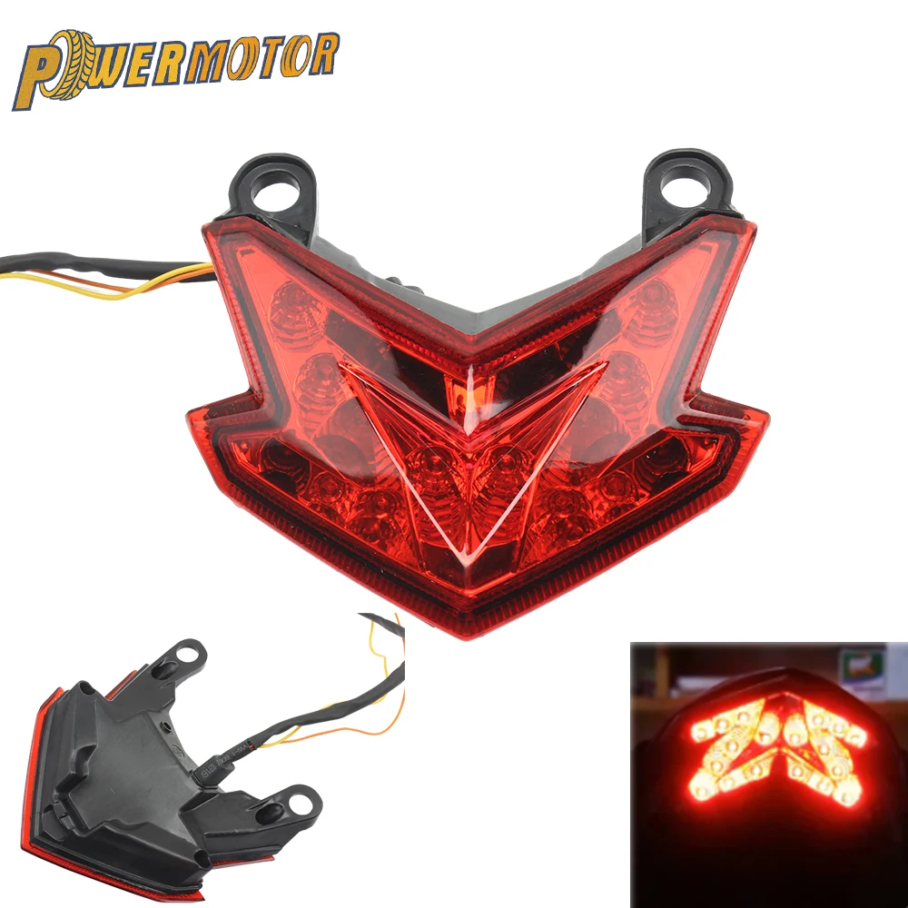 Motorcycle Motocross Led Taillight Turn Signals Light For Kawasaki Z800 ZX6R Z125 ZX636 2016-2023 Moto Accesorios