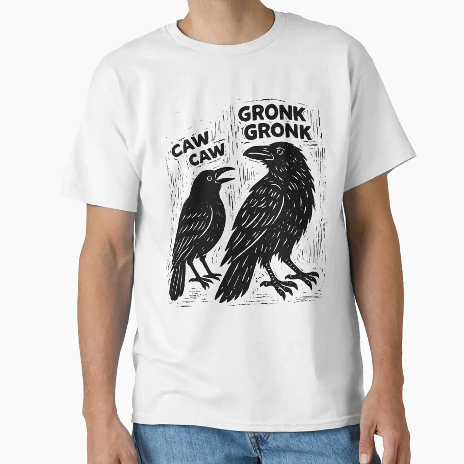 Corvid Conversations designed and sold by Studio Goose vintage Washed Slightly fashion streetwear Breathable Casual Unisex