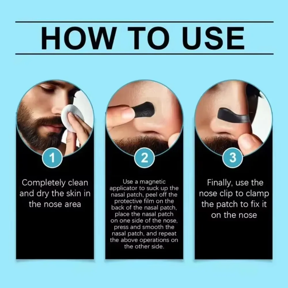 Nasal Support Strips Set, External Nasal Dilator Starter Kit, Nose Support Accessory for Sports & Night Wear