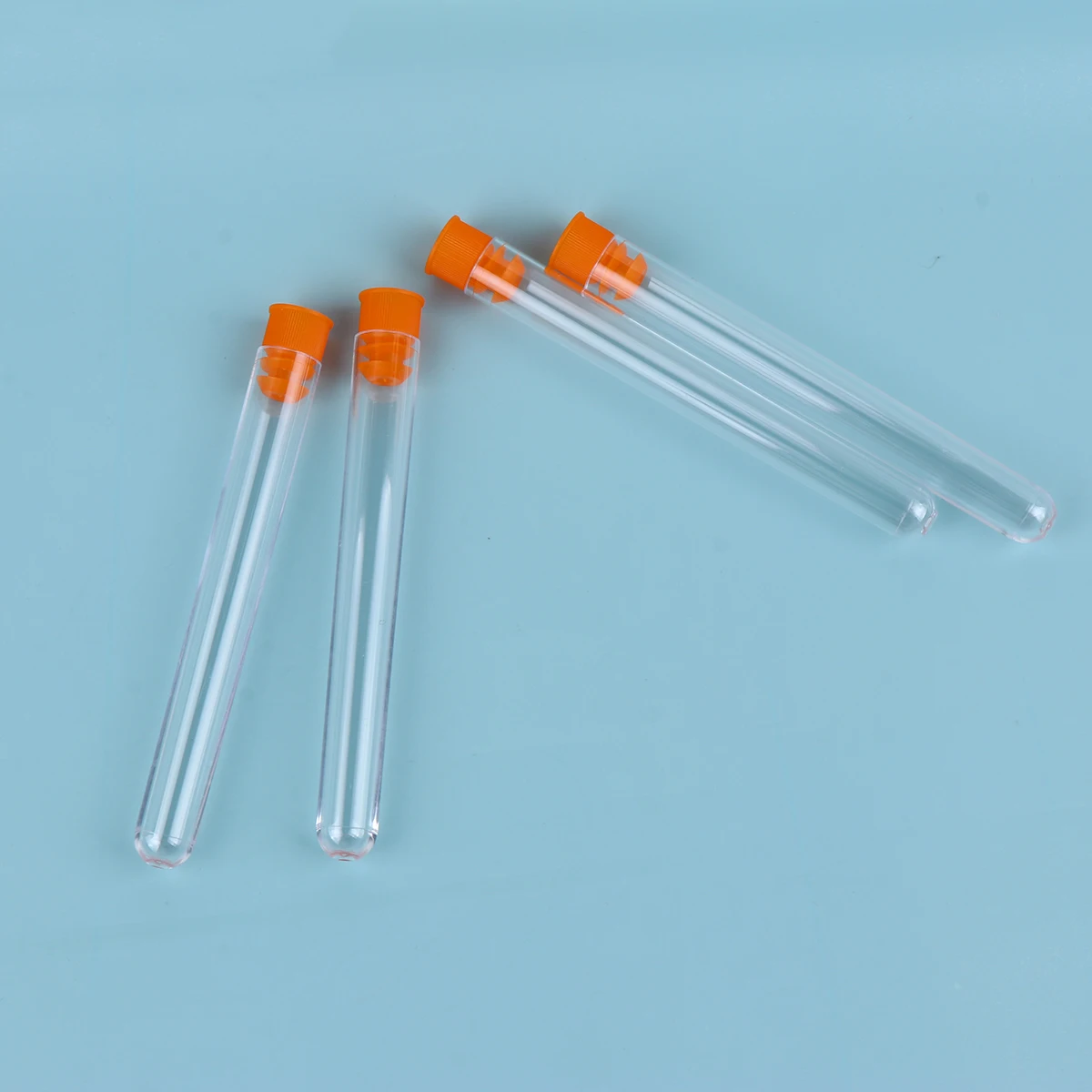 

50 Pcs Test Tubes with Caps Plastic Lotion Bottle Disposable Containers