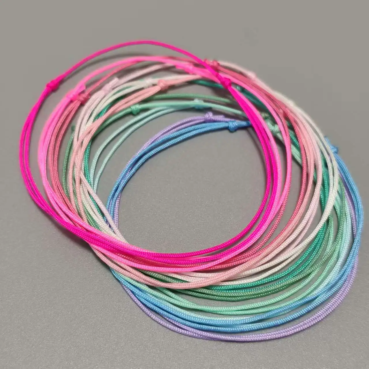 12pcs/set Colorful Bracelet for Men String Adjustable Bracelet for Women Unisex Adult Waterproof Nylon Cord Surfer