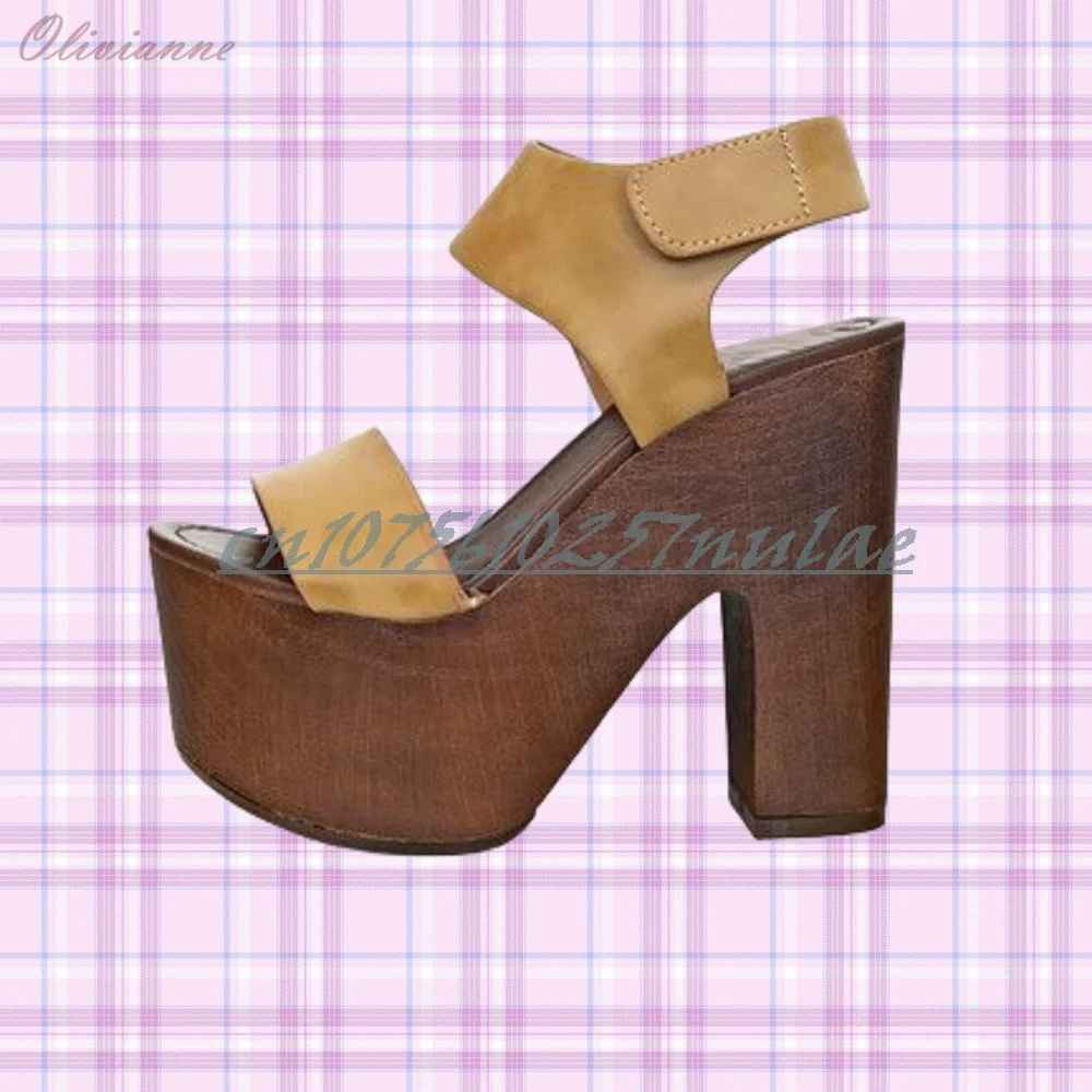 

Elegant Retro Style Open Toe Sandals Chunky High Heel Platform Outside Summer Party 2025 Sexy Women Shoes Zapatos Para Mujere