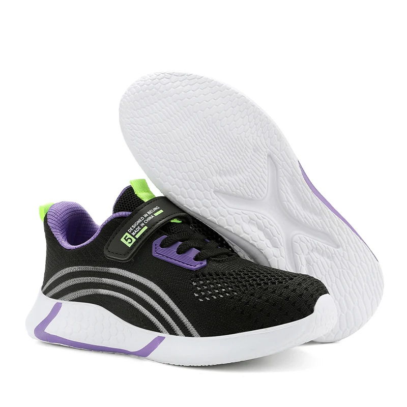 

Cute Girls Casual Shoes White Mesh Sneakers Student Kids Summer Sock Footwear Fashion Children Sport Shoes Tenis Running Autumn
