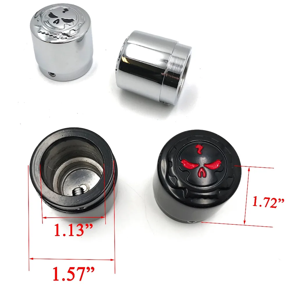 Motorcycle Universal 29mm Axle Nut Caps for Harley Choppers Honda Suzuki Kawasaki Yamaha