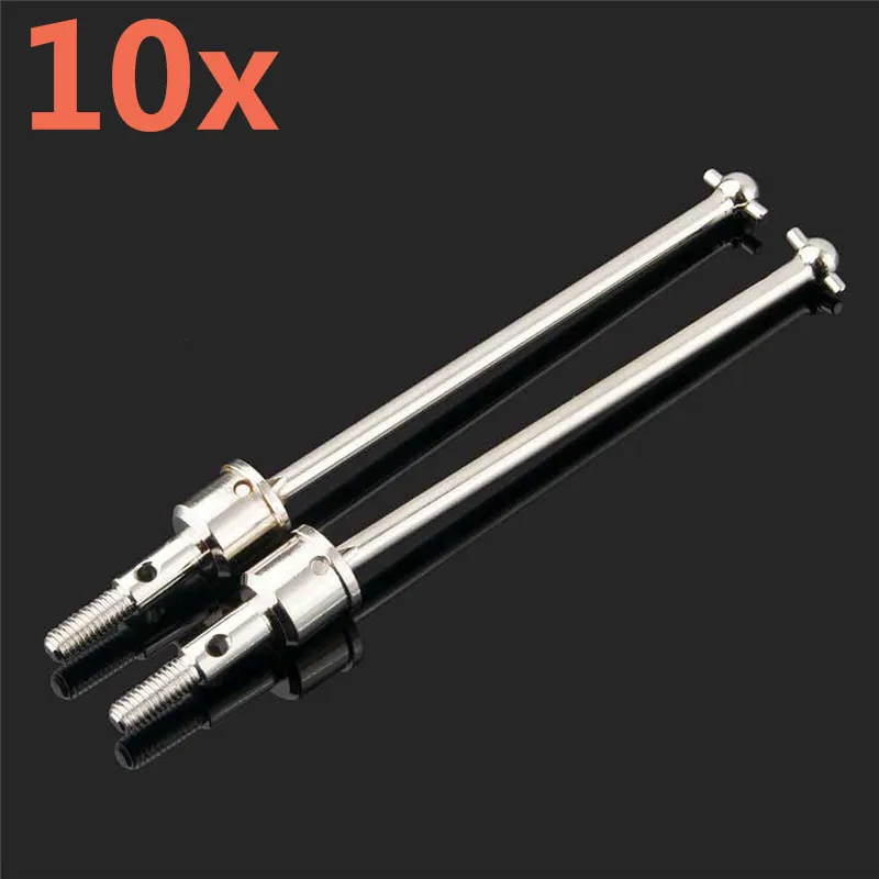 10Pcs RC Car Upgrade Parts 166015 Steel Universal Dogbone Shaft HSP For 1/10 Scale Models Off-Road Buggy