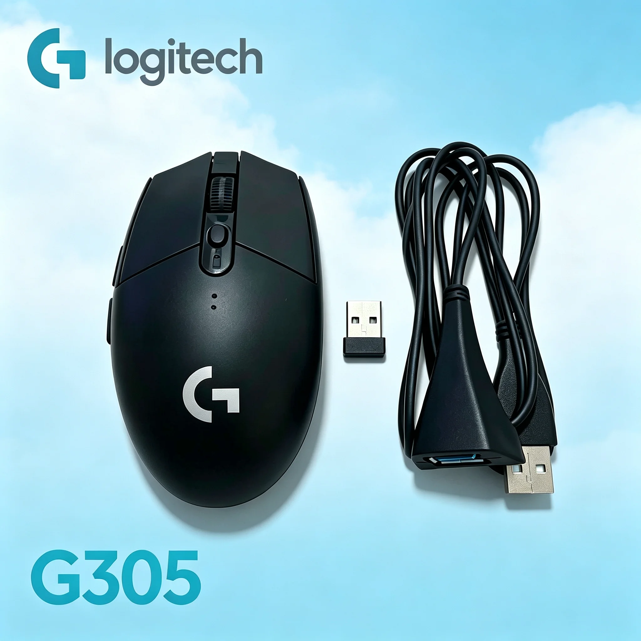 Logitech G305 LIGHTSPEED High‑Speed Wireless Gaming Mouse, USB Extension Cable Improves Wireless Stability, Compatible With PUBG
