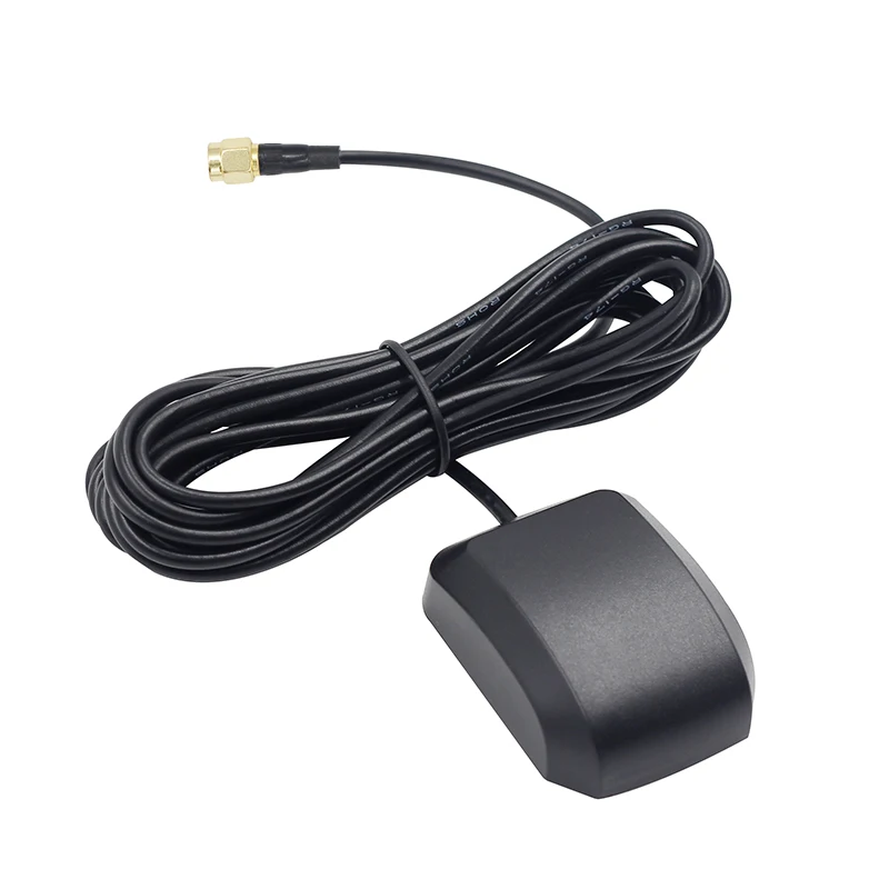 GPS Antenna car satellite positioning navigation antenna high gain 5dBi signal SMA male connector RG174 3m cable length