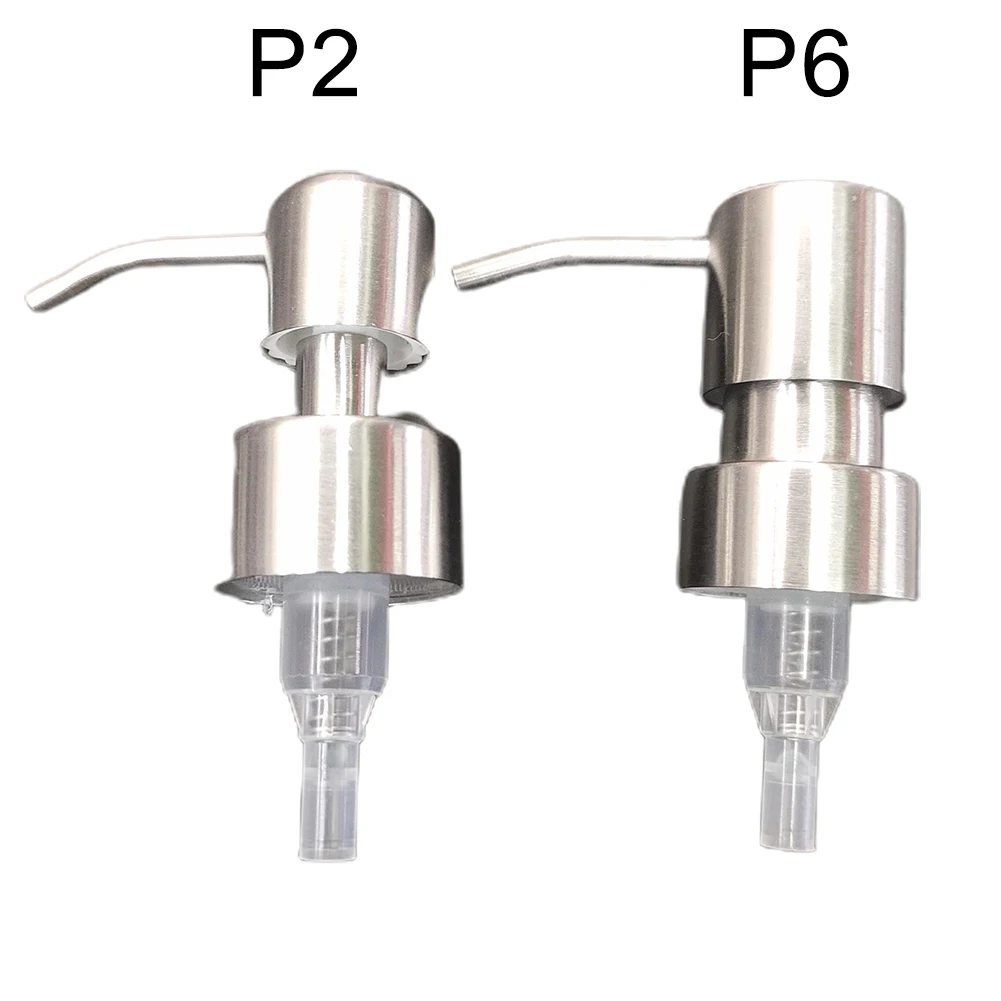 Pompa per Dispenser di sapone fai da te pompa per sapone di ricambio per testa di bottiglia di sapone pompa per sapone liquido in acciaio