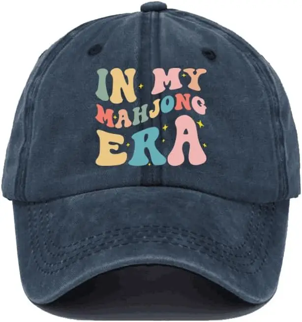 

in My Mahjong Era Hats Funny Mahjong Love Playing Chinese Game Baseball Cap