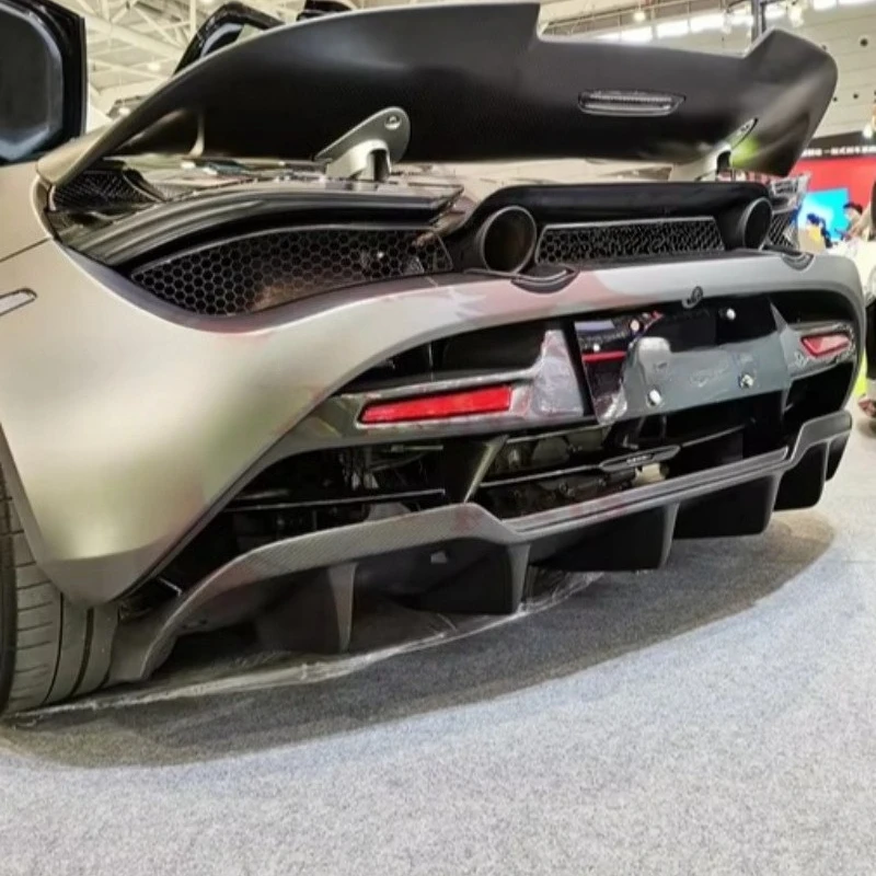 

For McLaren 720s 2017-2019 Upgraded RF Style Carbon Fiber Rear Diffuser Rear Bumper Lip Body Kit