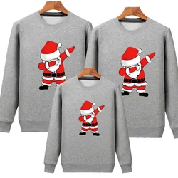 Fashion Christmas Sweaters High Quality Sweatshirt Tops Christmas Pajamas Family Mother Baby Daughter Cotton Matching Clothes