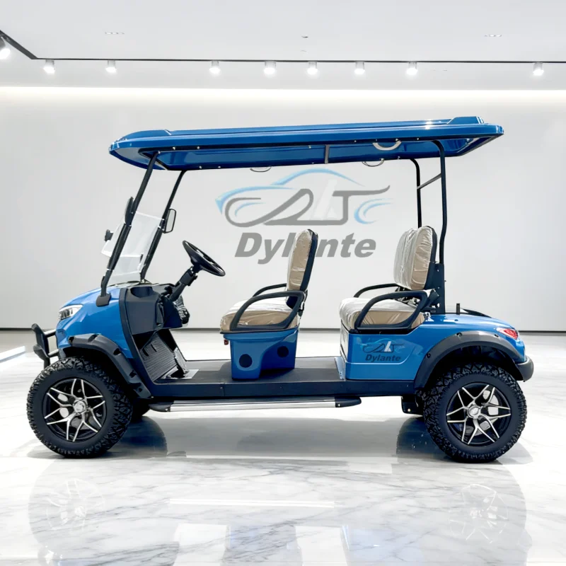

2025 Маленький внедорожный клуб 60 В 4-местный гольф-багги Цена Дешевые электрические тележки для гольфа с двигателем 3500 Вт на продажу