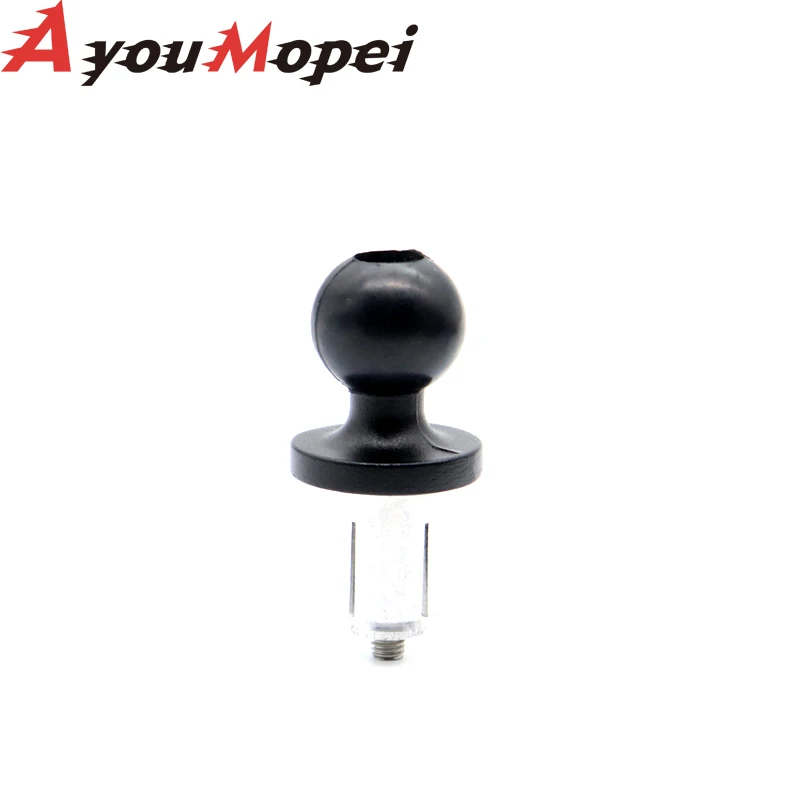 Aluminum Base Rubber Motorcycle Bike Mount Black Fork Stem Base with Ball Head For Gopro Ball Mount Adapter Mobile Phone Holder