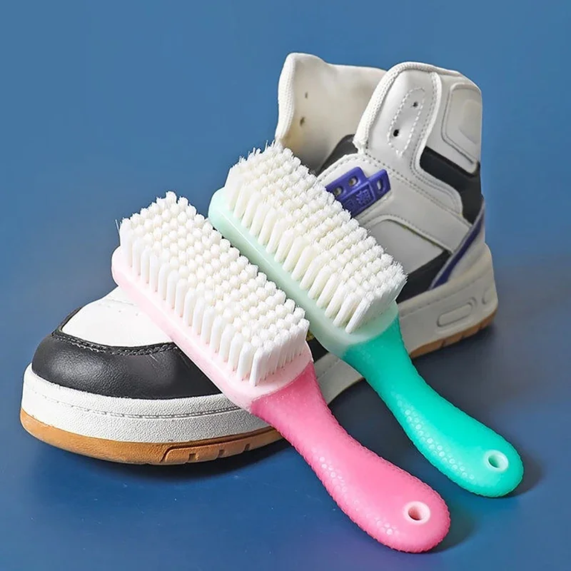 ポータブル家庭用クリーニングブラシ、多機能ミニ靴ブラシ、ソフトヘアクリーニングツール、洗濯靴、1個