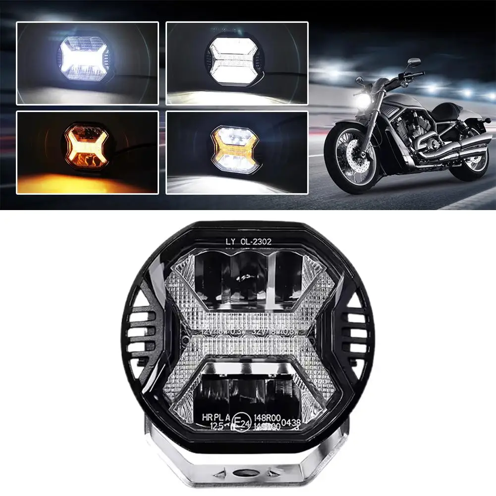 

9-32 В Автомобильный светодиодный рабочий фонарь 12 В Янтарный DRL Прожектор дальнего света для Jeep Offroad Boat Tractor Truck 4x4 SUV ATV Headligh W3Z4