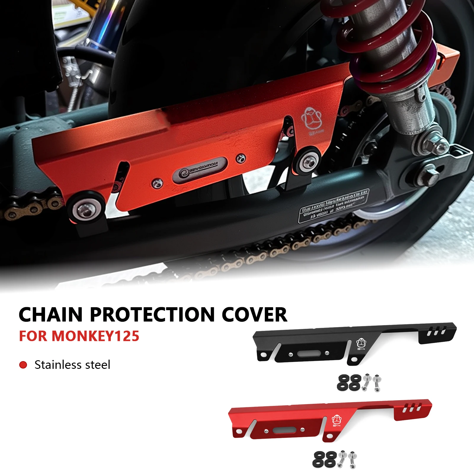 

Motorcycle Chain Protector Guard Fit For monkey125 2018-2024 Monkey 125 2024 Chain Guide Guard Rear Sprocket Cover
