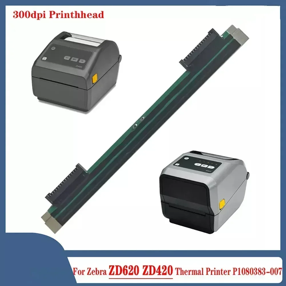 

1pcs 300dpi Thermal Print Head Printhead For Zebra ZD620 ZD420 Thermal Printer P1080383-007 Office Replacement Supplies ﻿