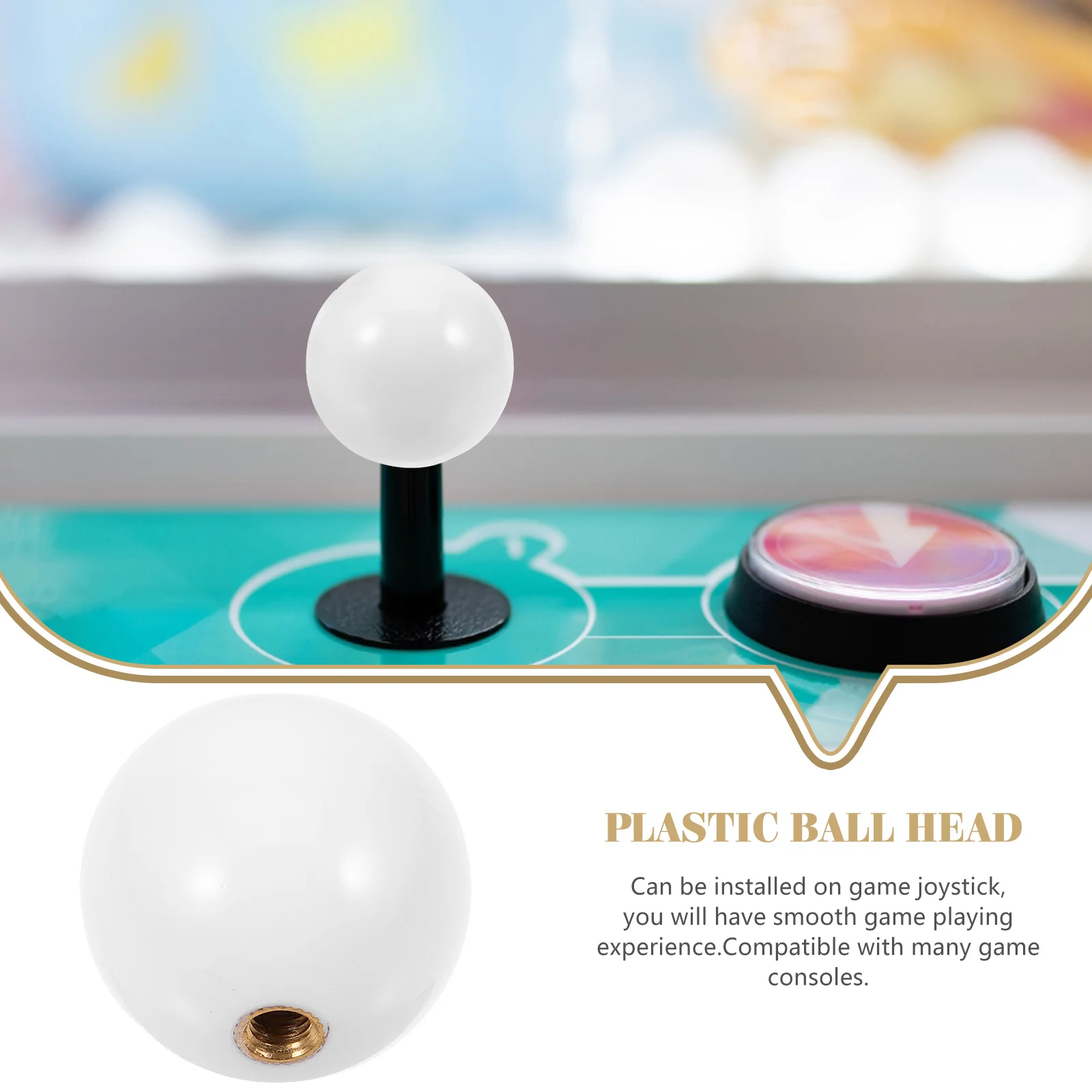 

Upgraded Reusable Game Joystick Head Replacement Durable Plastic Rocker For Smooth Gaming Experience Controller Stick Accessory