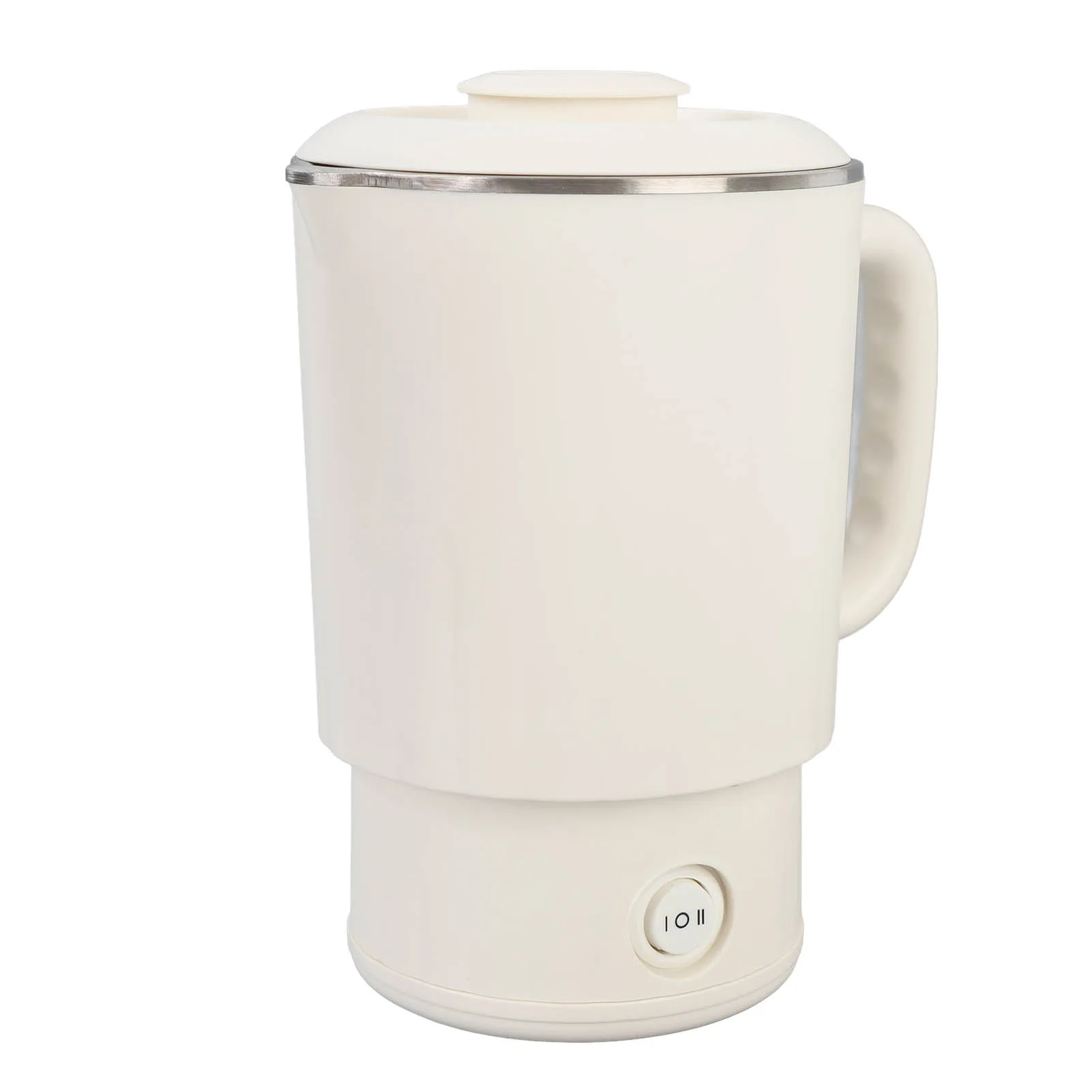 

Электрический чайник из нержавеющей стали, 600 мл, портативный дорожный бойлер с быстрым нагревом для домашнего офиса, отеля и деловых поездок, 600 Вт