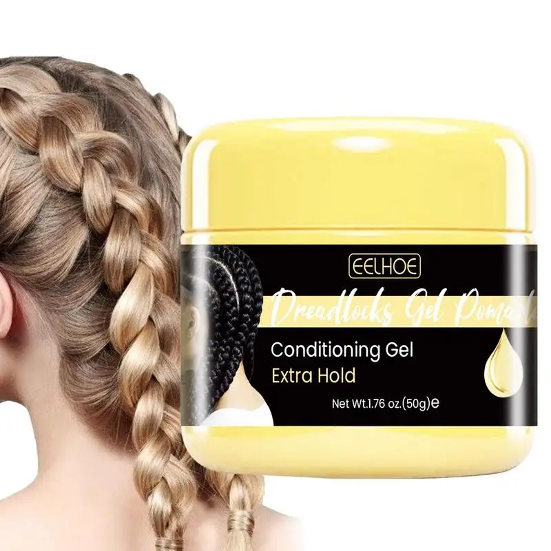 

50g Hair Braiding Wax Long Lasting Strong Hold Pomade Anti-Frizz Beauty Care Styling Wax Control Braid Edges Wax Shaping