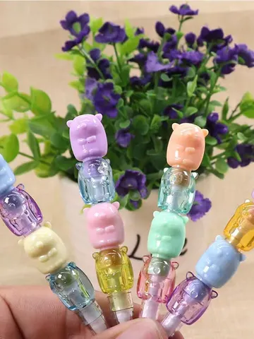 Набор из 2 шт., милый механический карандаш в виде медведя без заточки, ручка для письма для школьников, канцелярские принадлежности, подарки топ 10 карандаш без заточки - №1