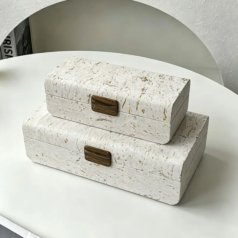 Leather Jewelry Box Bracelet Earrings Necklace Storage Boxes Women Minimalist Portable Jewellery Case Organizer Ring Supplies