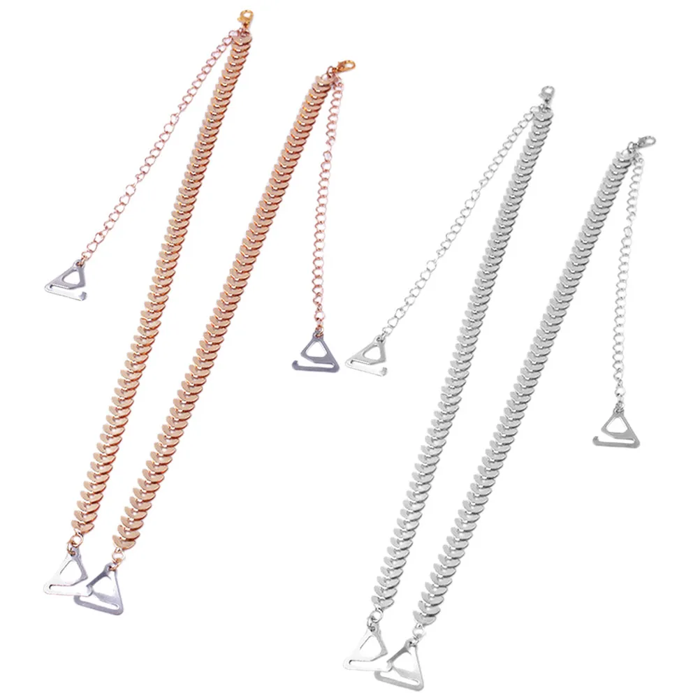 

1pcs Metal Leaf Straps Golden Silver Invisible Chains for Bra Chain Strapless Dress Straps For Strapless Bra Wedding
