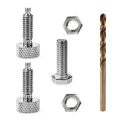 Quick Release Handle Pins Kit, adequado para Milwaukee Packout Acessórios, Prata, durável em uso, Rolling Toolbox, 2 Packs