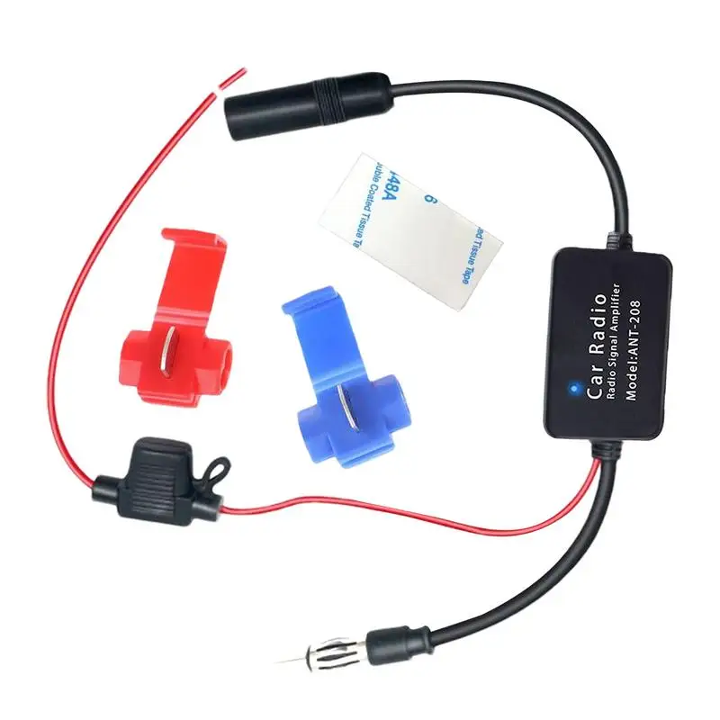 12V Car Antenna Signal Amplifier Set Car Antenna Booster Car FM AM Radio Signal Amplifier for ANT208 Auto Electronic Accessories