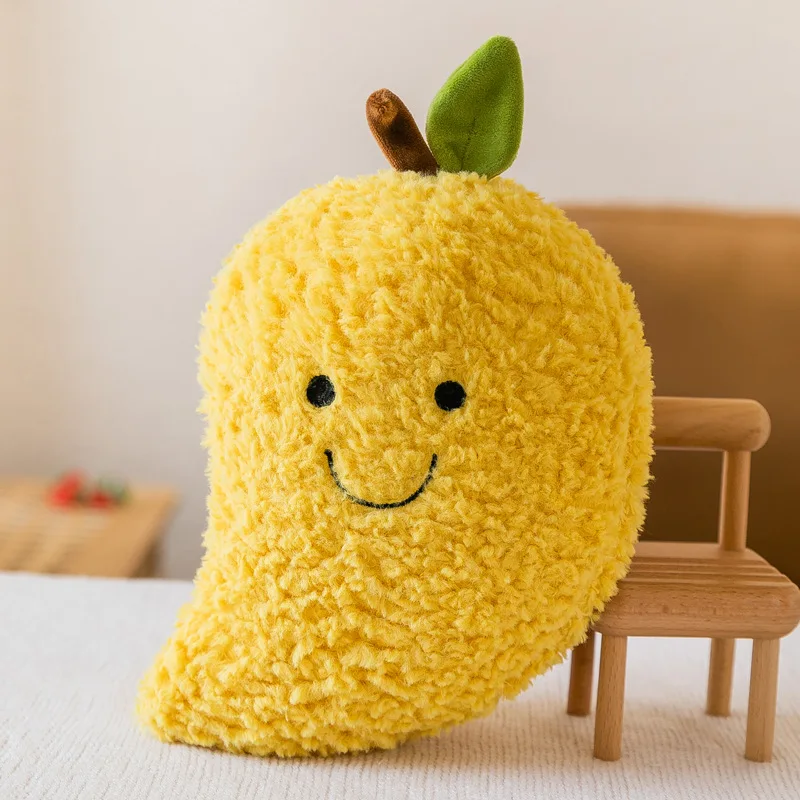Zanahoria piña sandía plátano melocotón Mango limón muñeco de peluche 10 estilos fruta felpa kawaii decoraciones juguete