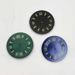 Watch Part 33.5MM Green Luminous Dial Fit Miyota8215 Eta2836 eta2824 eta2892 pt5000 Automatic Movement