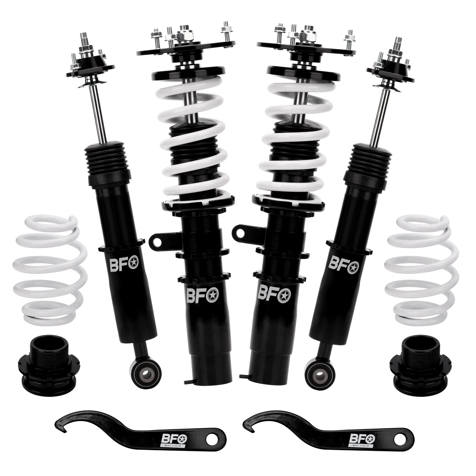 Coilover Kit For BMW E46 3 Series Convertible 330ci 325ci 323ci 320cd Twin tube Adj Height Full Coilovers Shock Absorbers