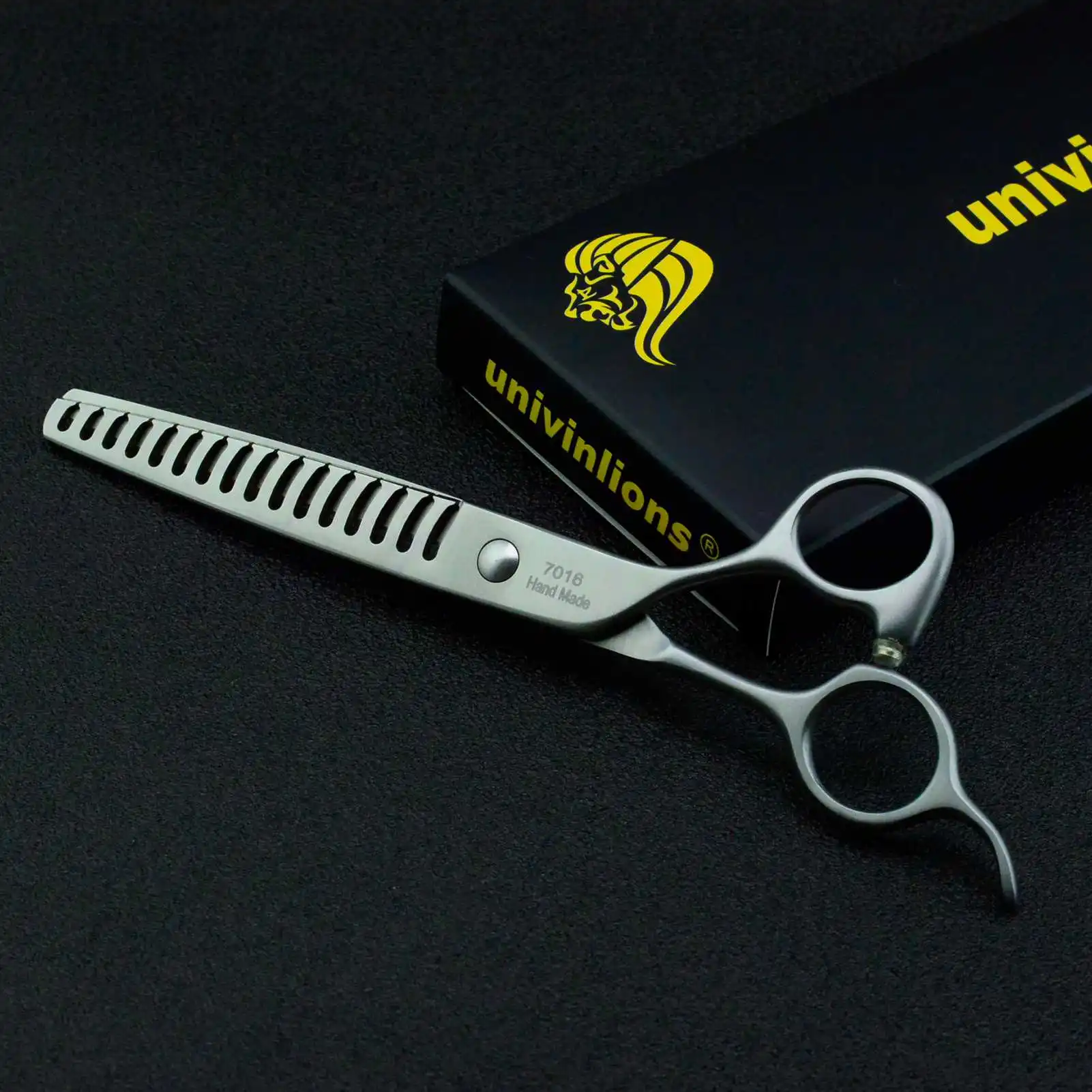 Univinlions 7 Inch Hairdressing Scissors Barber Haircut Shear for Dog Grooming Pet Thinning Scissor Pet Hair Trimming Scisor