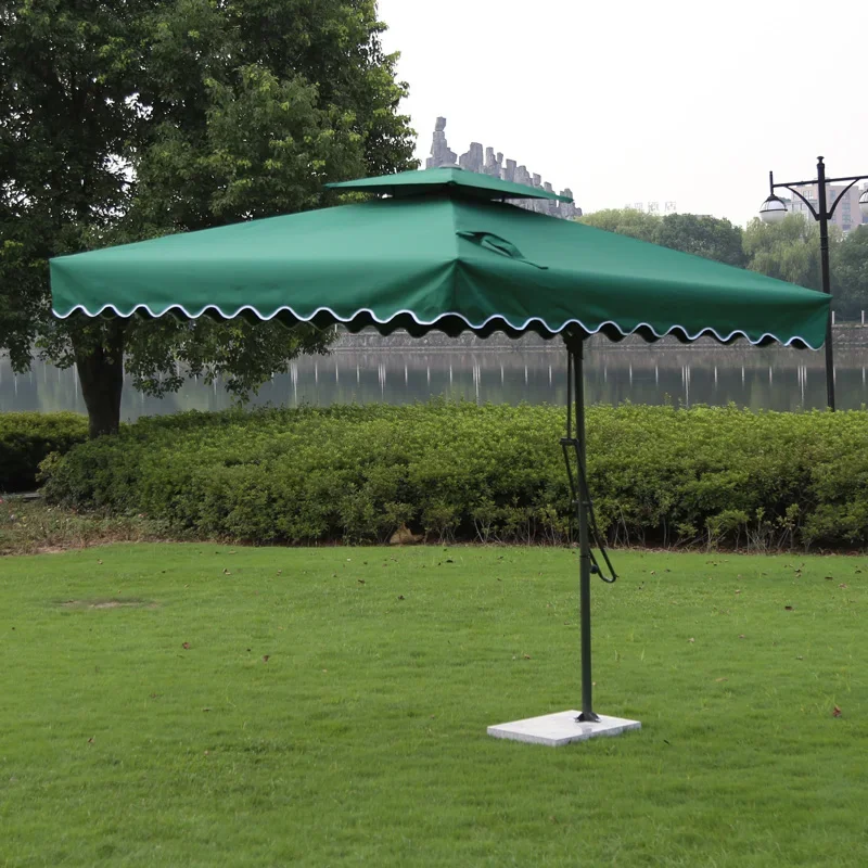 

Outdoor sunshade umbrellas, square folding courtyard umbrellas, outdoor sun protection