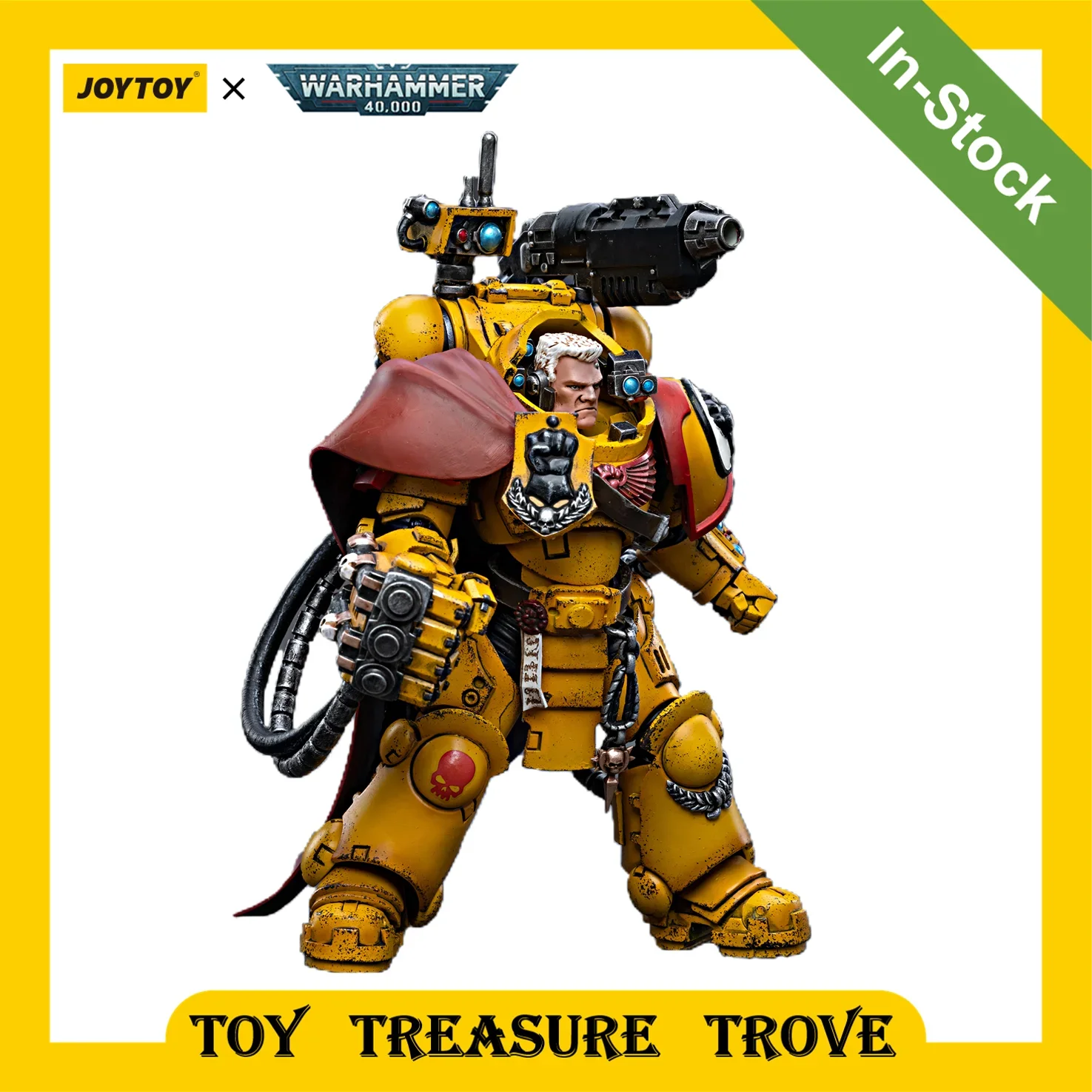 

JOYTOY Warhammer 40k 1/18 Action Figures Imperial Fists Third Captain Tor Garadon Anime Military Model Toy Gift House Décor