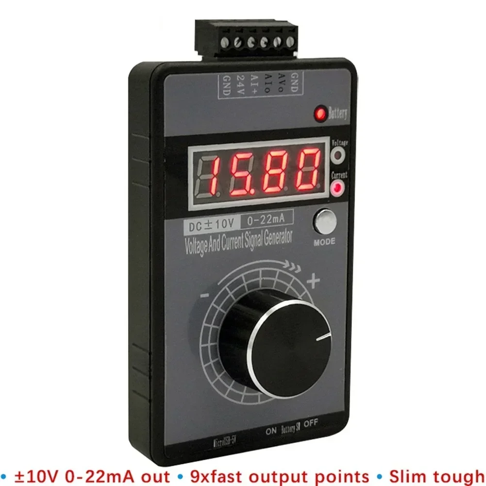 

1pc 4-20mA Signal Generator DC 0-10V Current Voltage Frequency Generator LCD Display Wide Output Range Programmable