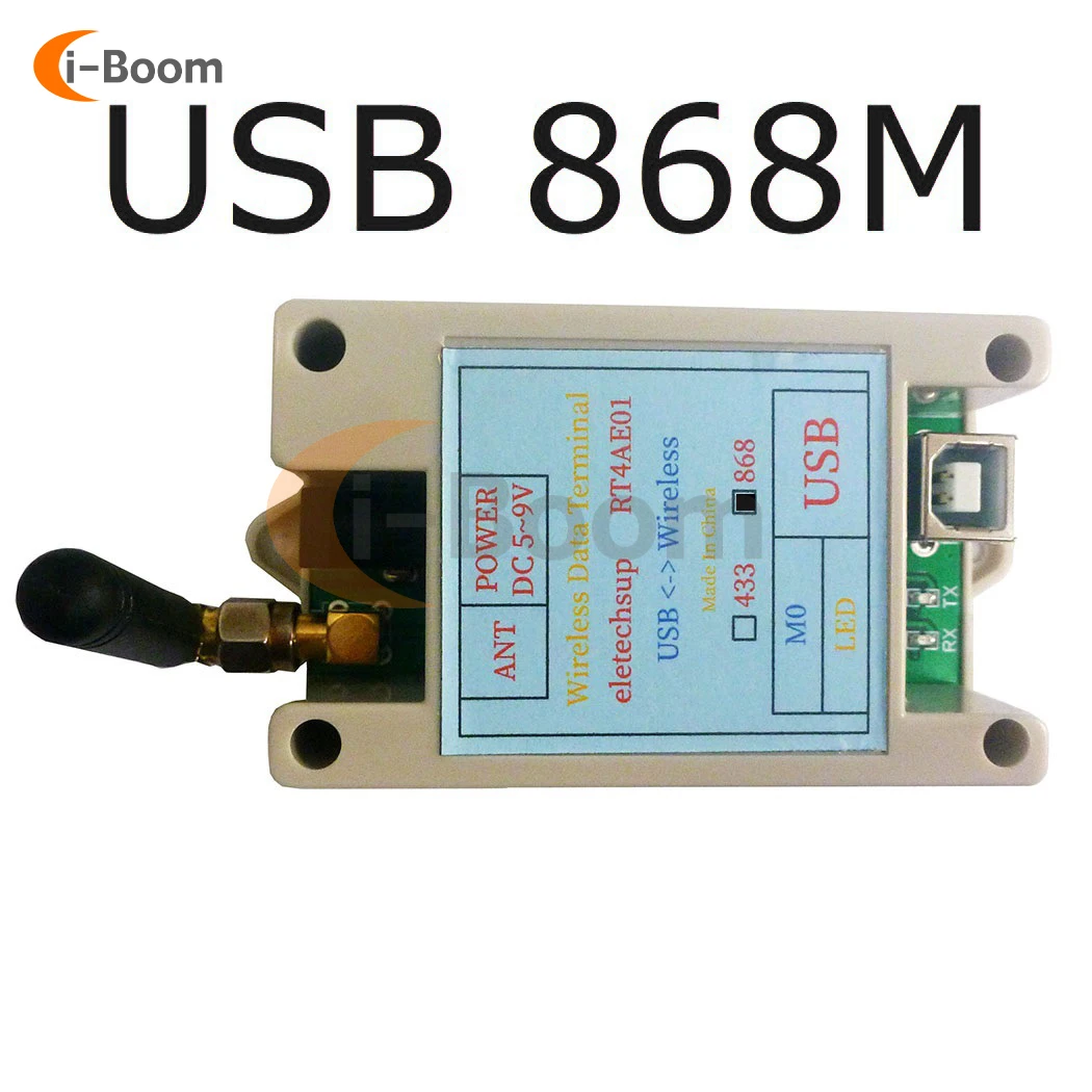 RS485 RS232 USB Wireless Transceiver 20DBM 433M 868M Serial data Transmitter and Receiver Module VHF/UHF Radio Modem