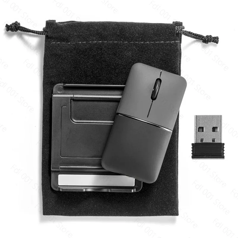 Ultra-thin Rechargeable Dual-mode Wireless Mouse, Symmetrical Right-hand Bluetooth Mouse