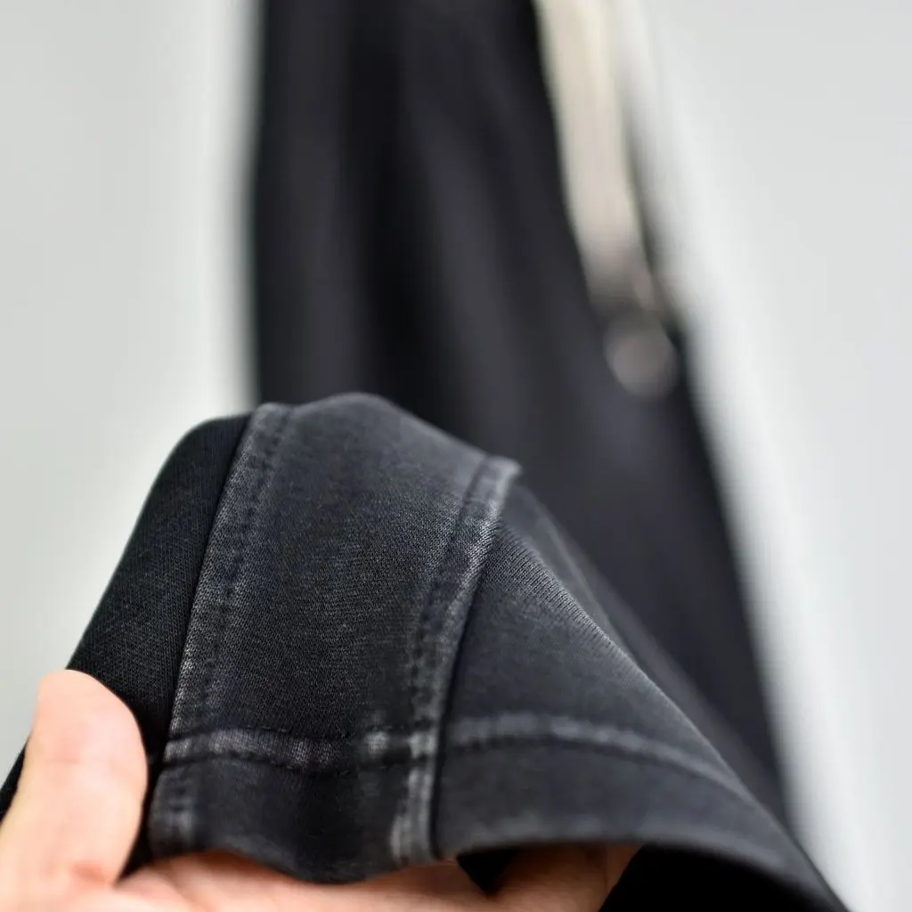 

Мягкие джинсовые джинсы, винтажные потертые джинсы, 500 г, свободные широкие повседневные брюки, осенне-зимние женские модные джинсы с низкой талией