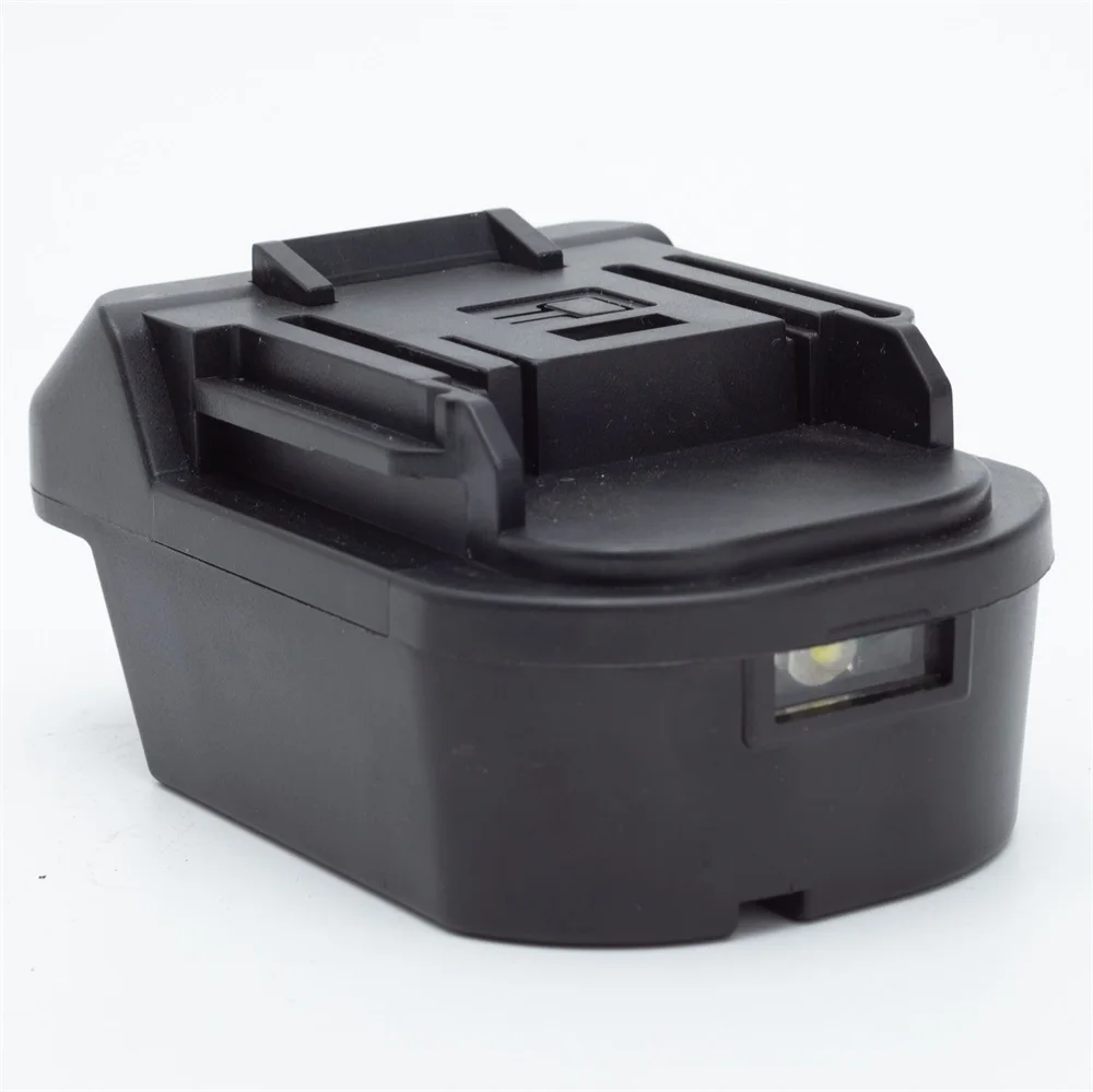 Pour Milwaukee 48-11-1820/1822/1840/1850/1852/1860/1862 adaptateur de batterie 18V pour perceuse électrique Makita 18V avec USB et lumière LED