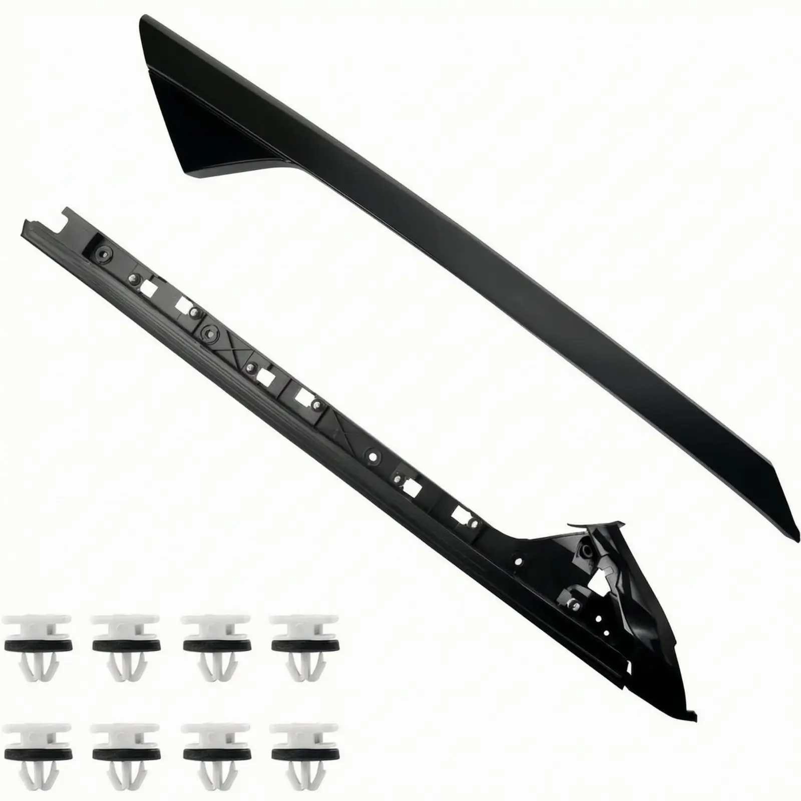 Weather-Resistant Molding White Windshield Molding with Clips for Model Explorer