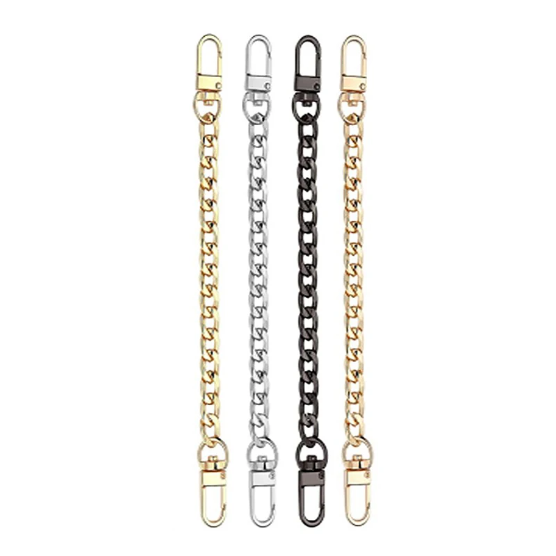 Chain Bag Strap Accessories 20cm Extension Chain Bag Metal Chain Solid Color DIY Chain Durable Gold Silver Black Belts