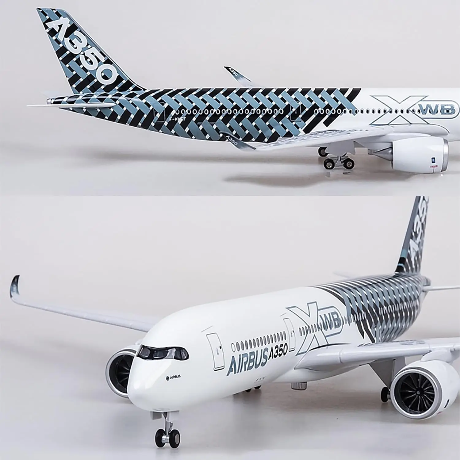 1:150 A350 Prototipo Modello di Aereo Aviazione Civile Rivestimento In Fibra di Carbonio Jet Aereo Airlines Diecast Regalo di Aviazione Aerospaziale